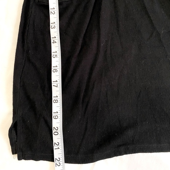 JOAH BROWN Palms Black Ribbed Deep V-Neck Racer Back Swing Tank Top SZ S/M - Picture 8 of 8